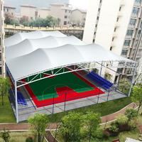 Highly tensile stadium cover membrane structure building basketball court