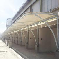 PVDF/PTFE/ETFE tensile sun shade membrane structure tent