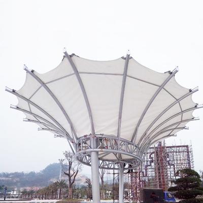 Commerical plaza landscape steel structure tensile membrane material tensile canopy tent