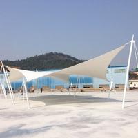 PVDF/PTFE/ETFE canopy shade tensile membrane structure