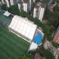 High tensile fabric pvdf architectural membrane structure canopy for swimming pool